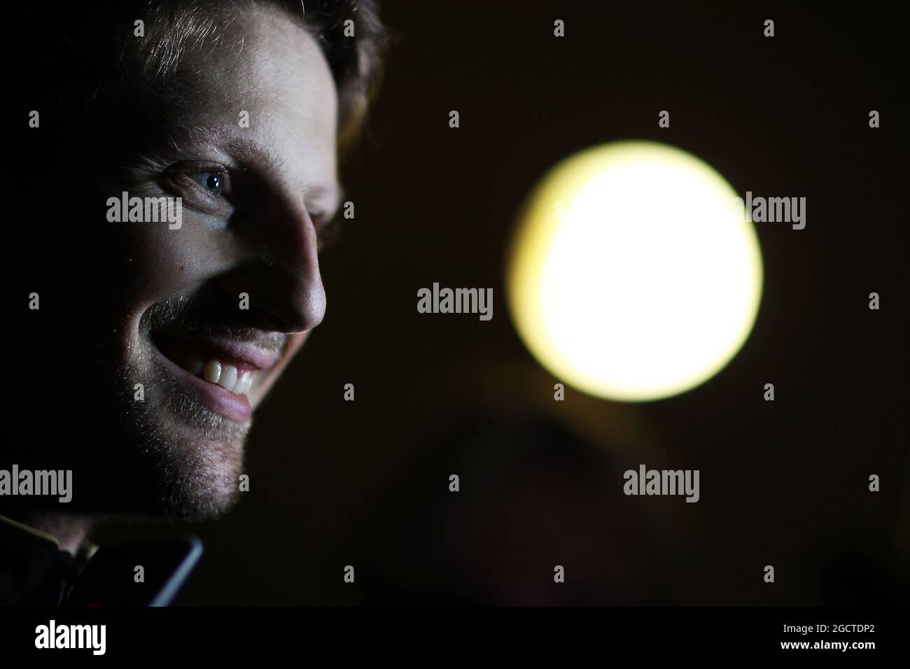 Romain Grosjean (fra) Lotus F1 Team. Formula uno Test, Bahrain Test One, Day One, mercoledì 19 febbraio 2014. Sakhir, Bahrein. Foto Stock