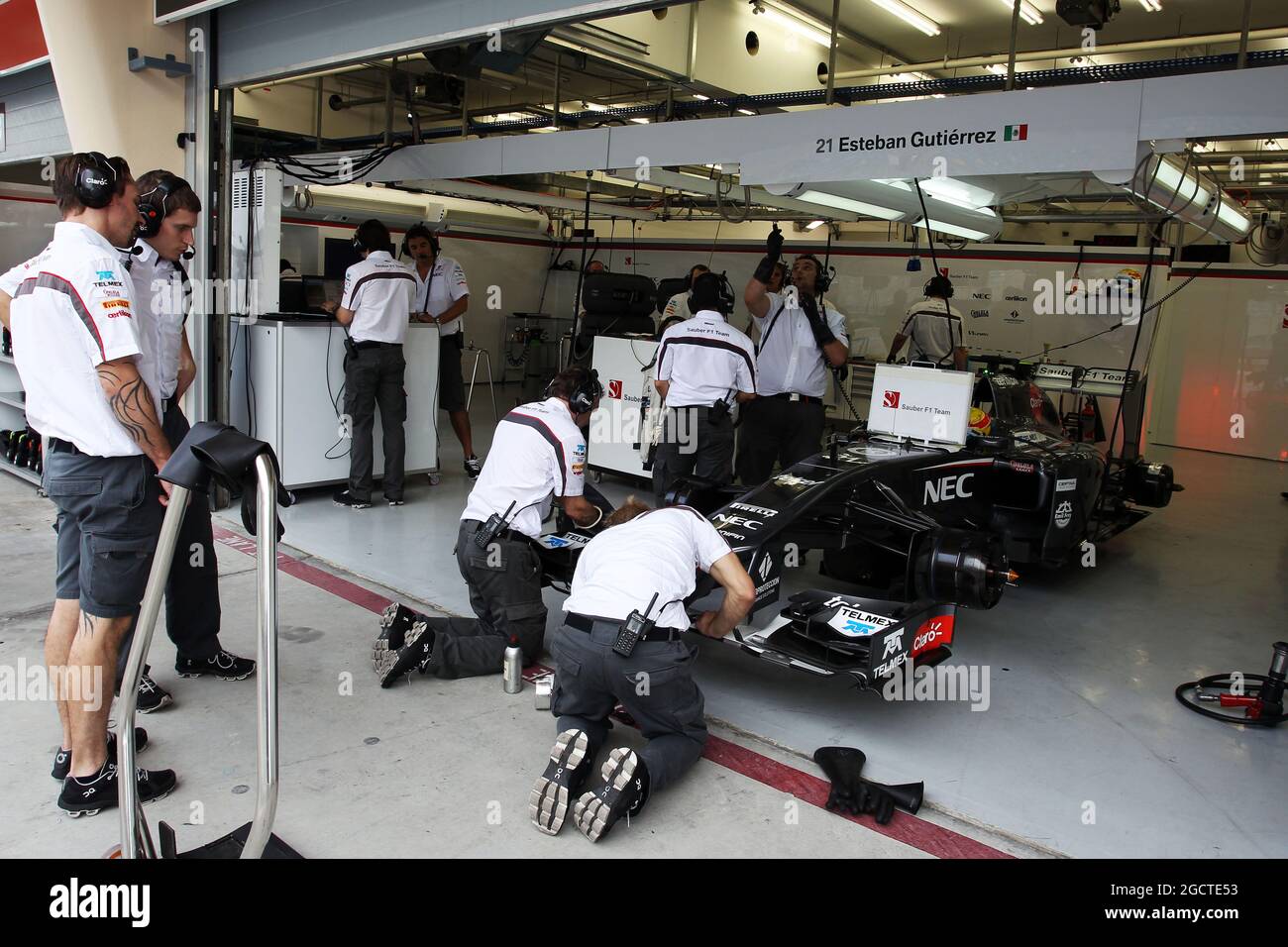 Esteban Gutierrez (MEX) Sauber C33. Test di Formula uno, Test Bahrain due, giorno due, venerdì 28 febbraio 2014. Sakhir, Bahrein. Foto Stock