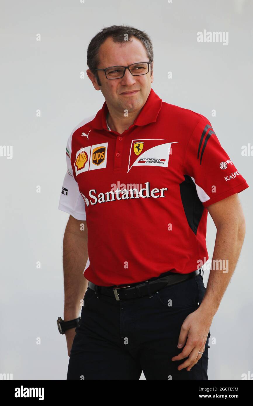 Stefano Domenicali (ITA) Direttore Generale Ferrari. Test di Formula uno, Test Bahrain due, giorno tre, Sabato 1° match 2014. Sakhir, Bahrein. Foto Stock