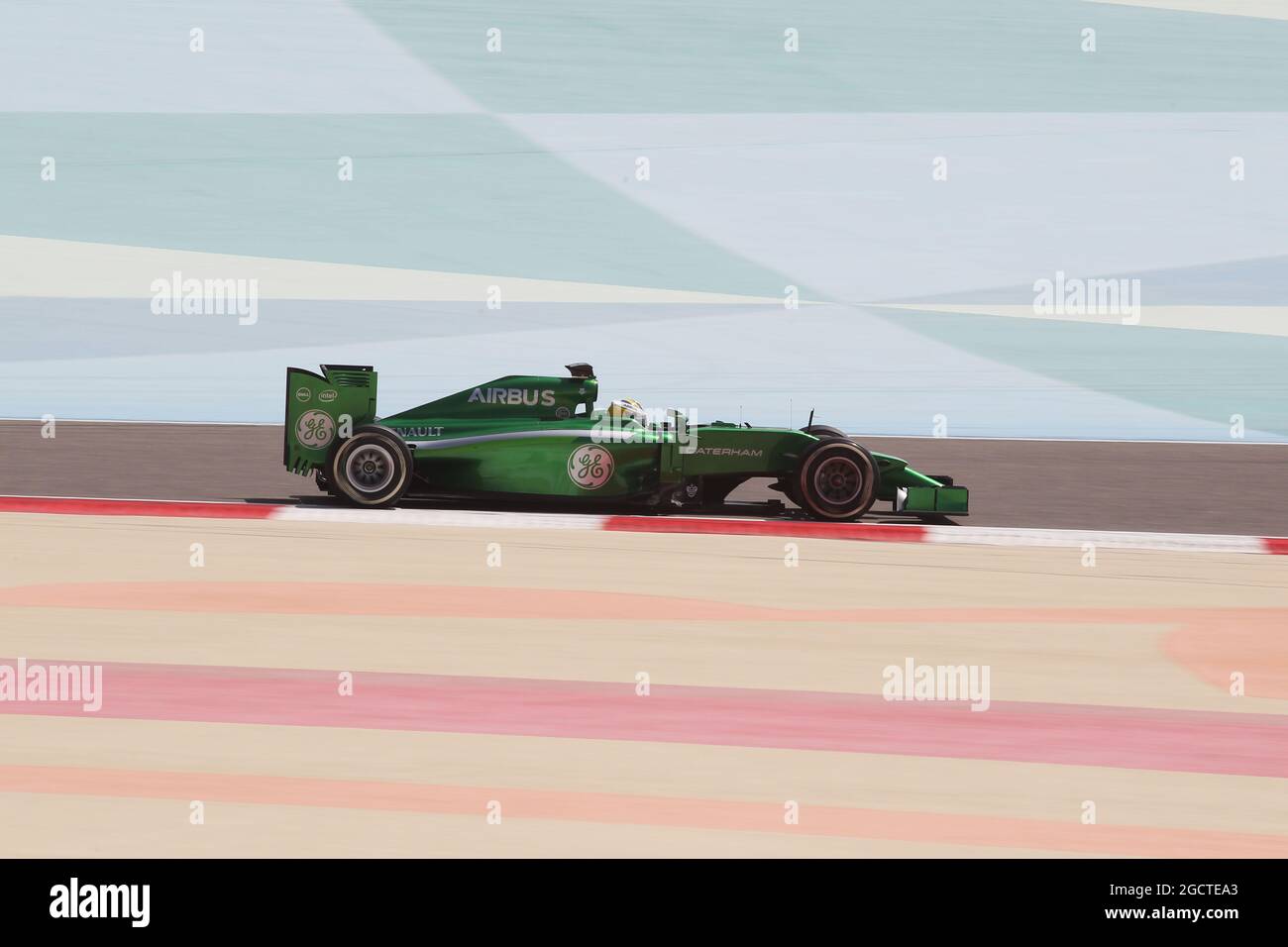 Marcus Ericsson (SWE) Caterham CT05. Test di Formula uno, Test Bahrain due, giorno tre, Sabato 1° match 2014. Sakhir, Bahrein. Foto Stock