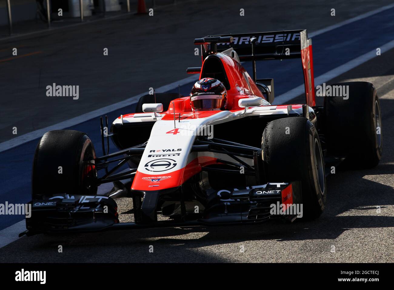 Max Chilton (GBR) Marussia F1 Team MR03. Formula uno Test, Bahrain Test due, Day Four, Domenica 2 Marzo 2014. Sakhir, Bahrein. Foto Stock