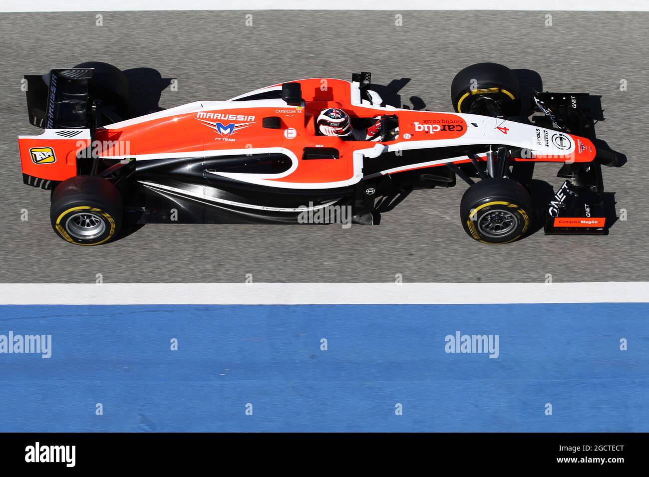 Max Chilton (GBR) Marussia F1 Team MR03. Formula uno Test, Bahrain Test due, Day Four, Domenica 2 Marzo 2014. Sakhir, Bahrein. Foto Stock