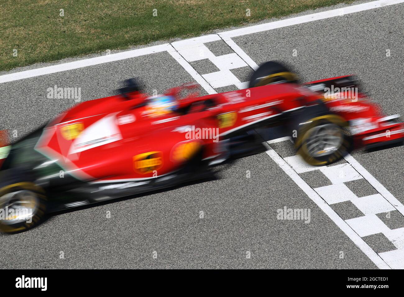 Fernando Alonso (ESP) Ferrari F14-T. Formula uno Test, Bahrain Test due, Day Four, Domenica 2 Marzo 2014. Sakhir, Bahrein. Foto Stock