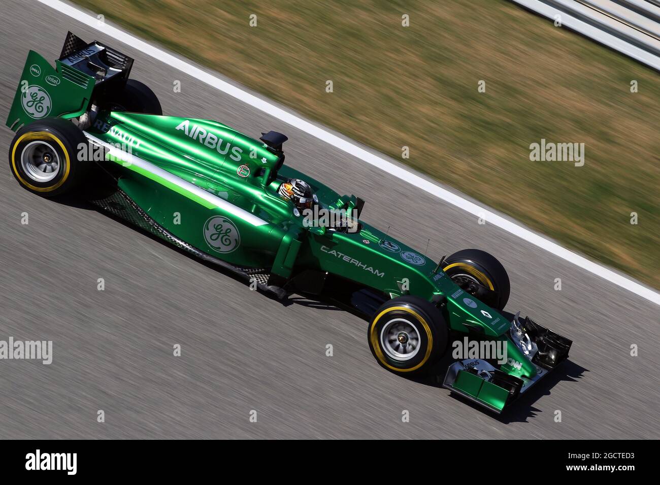 Kamui Kobayashi (JPN) Caterham CT05. Formula uno Test, Bahrain Test due, Day Four, Domenica 2 Marzo 2014. Sakhir, Bahrein. Foto Stock