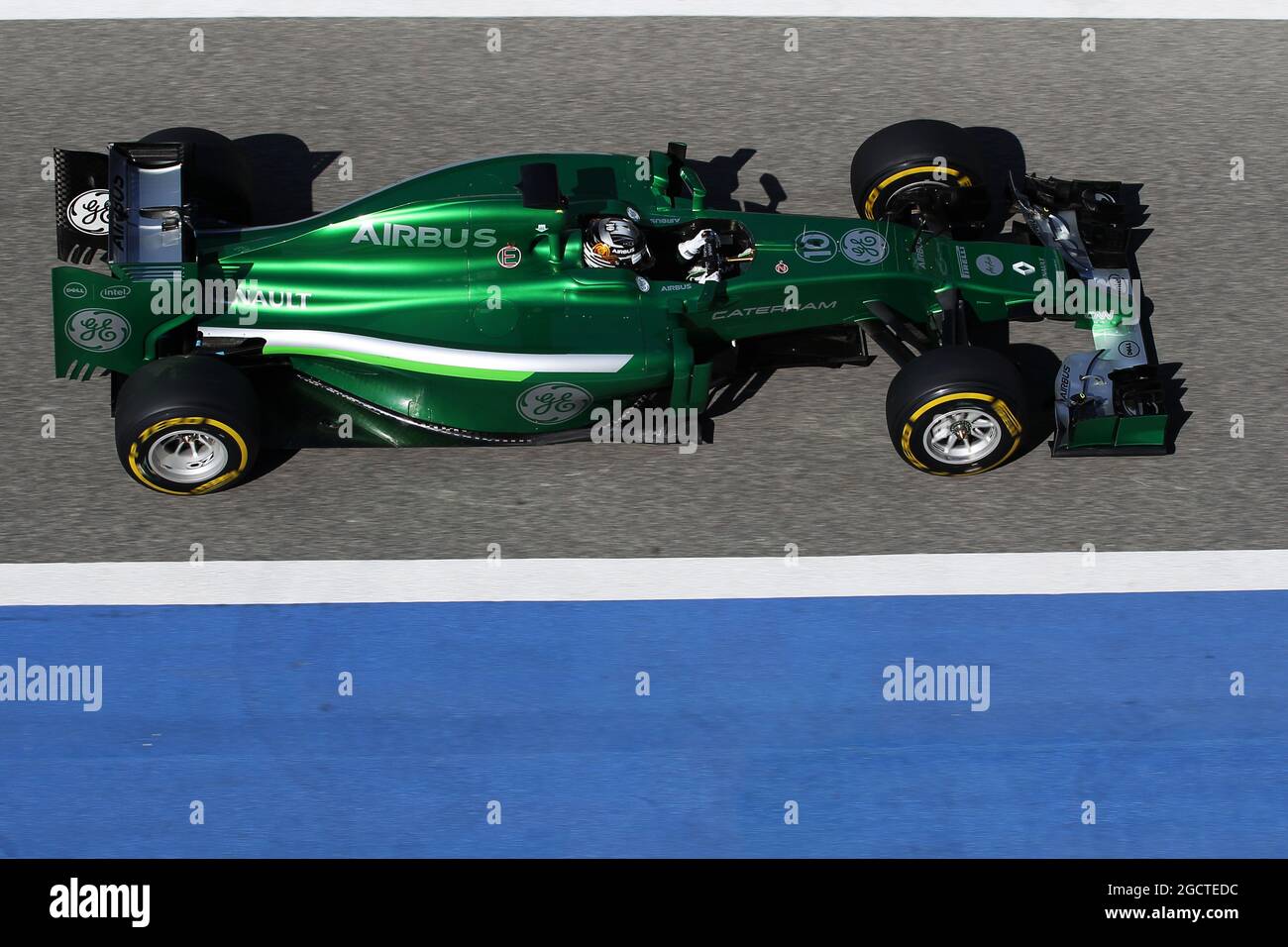 Kamui Kobayashi (JPN) Caterham CT05. Formula uno Test, Bahrain Test due, Day Four, Domenica 2 Marzo 2014. Sakhir, Bahrein. Foto Stock