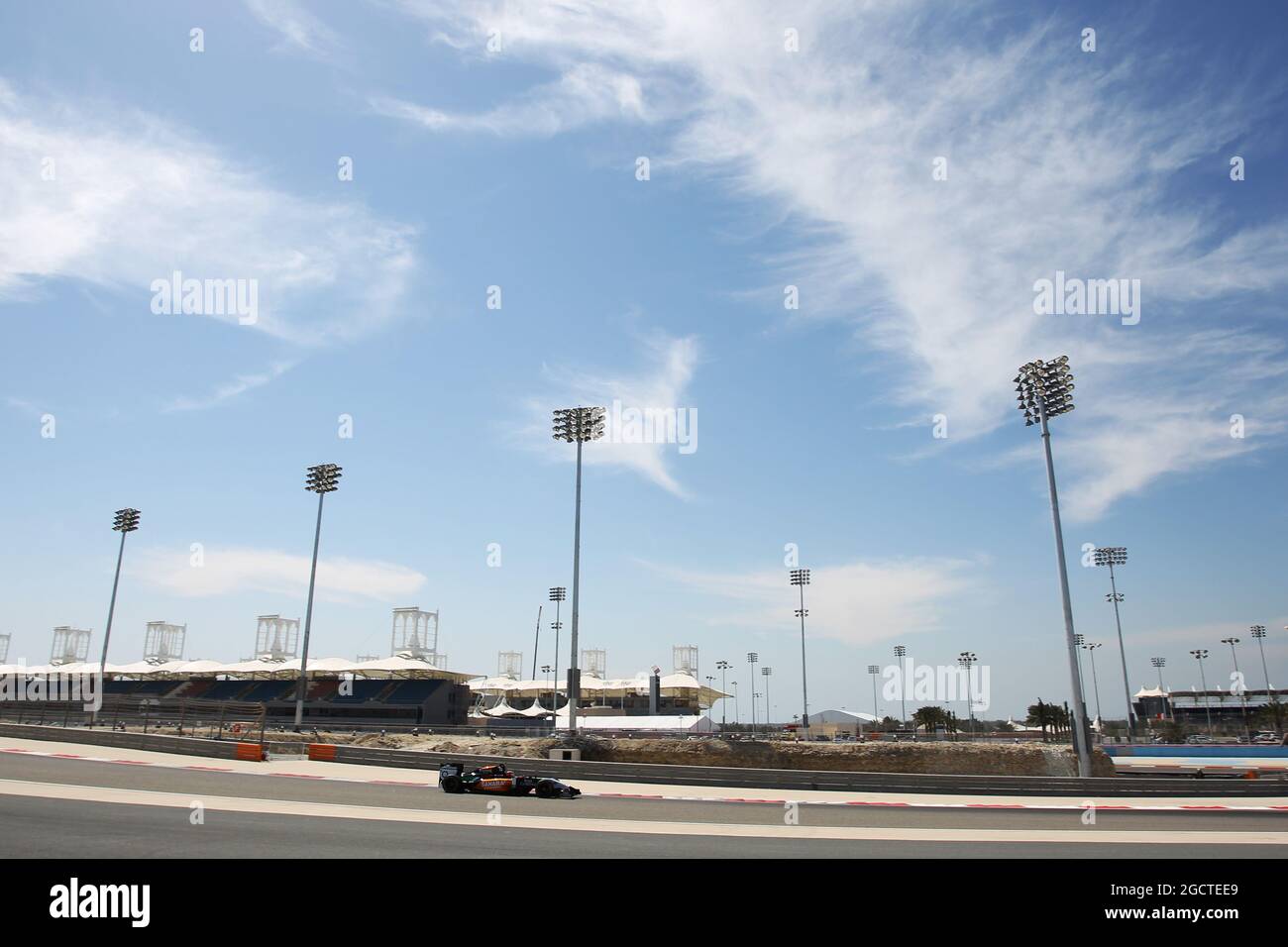Nico Hulkenberg (GER) Sahara Force India F1 VJM07. Formula uno Test, Bahrain Test due, Day Four, Domenica 2 Marzo 2014. Sakhir, Bahrein. Foto Stock