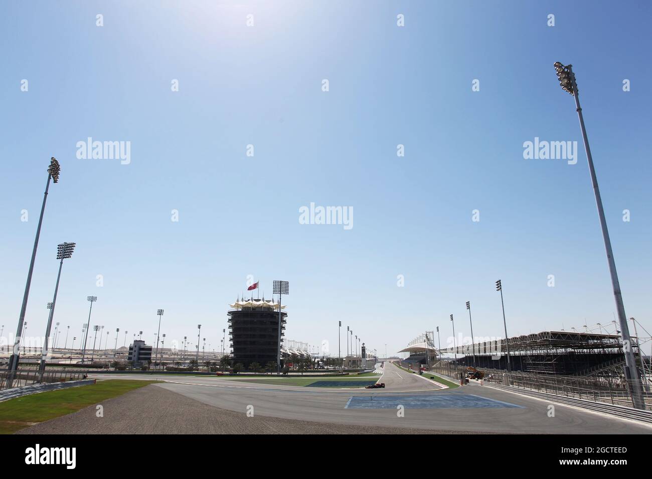 Sebastian Vettel (GER) Red Bull Racing RB10. Formula uno Test, Bahrain Test due, Day Four, Domenica 2 Marzo 2014. Sakhir, Bahrein. Foto Stock