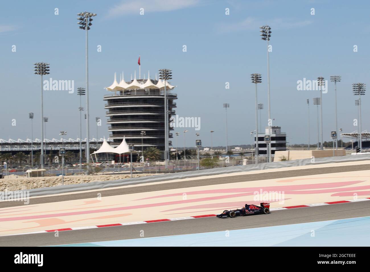 Jean-Eric Vergne (fra) Scuderia Toro Rosso STR9. Formula uno Test, Bahrain Test due, Day Four, Domenica 2 Marzo 2014. Sakhir, Bahrein. Foto Stock