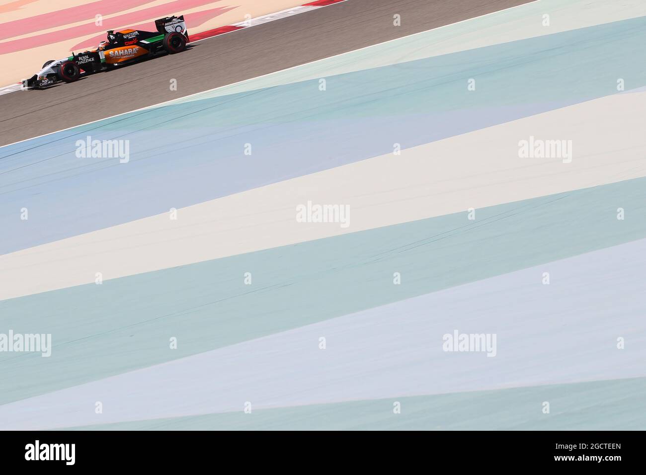 Nico Hulkenberg (GER) Sahara Force India F1 VJM07. Formula uno Test, Bahrain Test due, Day Four, Domenica 2 Marzo 2014. Sakhir, Bahrein. Foto Stock