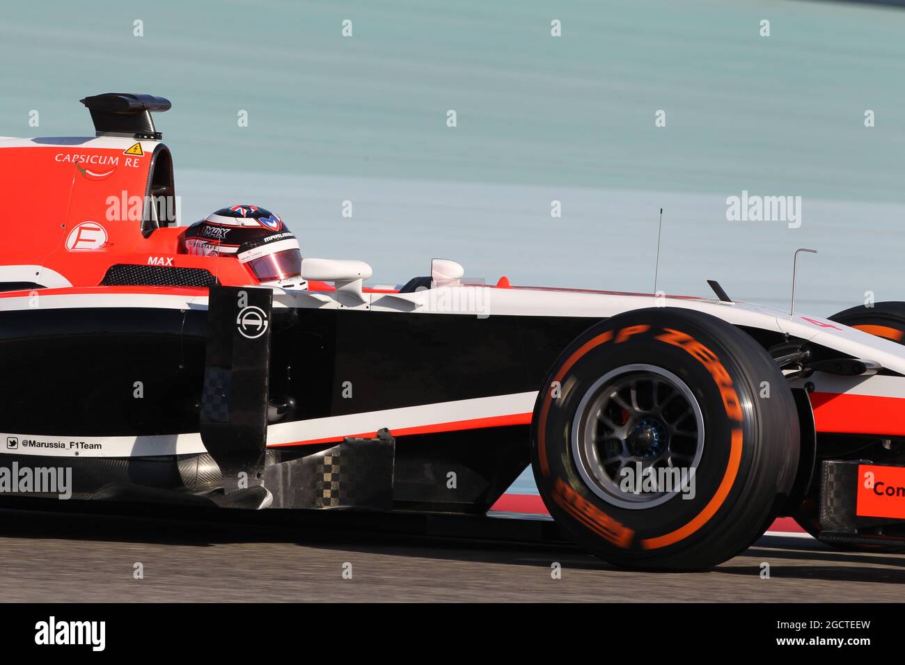 Max Chilton (GBR) Marussia F1 Team MR03. Formula uno Test, Bahrain Test due, Day Four, Domenica 2 Marzo 2014. Sakhir, Bahrein. Foto Stock
