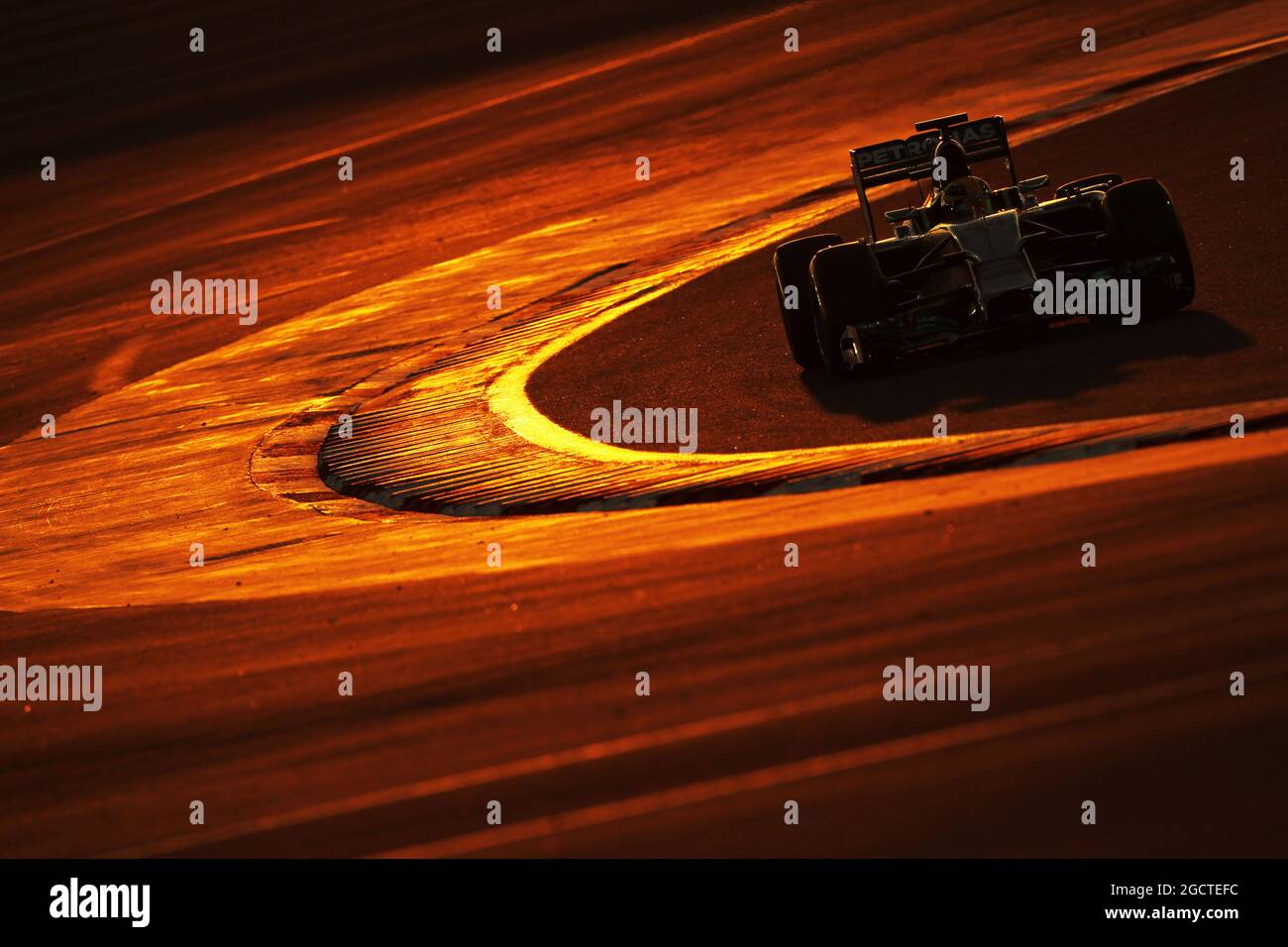 Lewis Hamilton (GBR) Mercedes AMG F1 W05. Formula uno Test, Bahrain Test due, Day Four, Domenica 2 Marzo 2014. Sakhir, Bahrein. Foto Stock