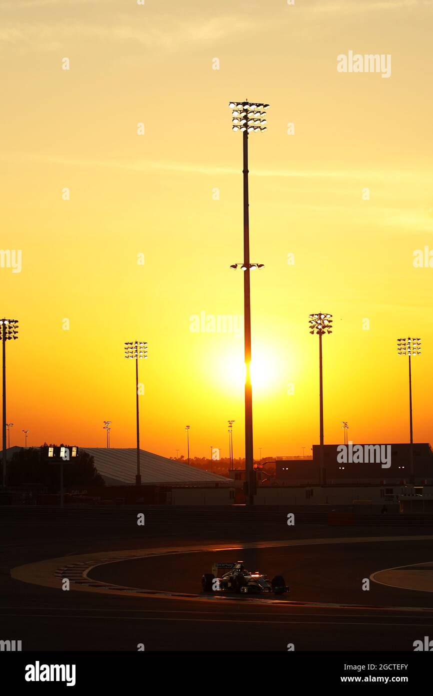 Lewis Hamilton (GBR) Mercedes AMG F1 W05. Formula uno Test, Bahrain Test due, Day Four, Domenica 2 Marzo 2014. Sakhir, Bahrein. Foto Stock
