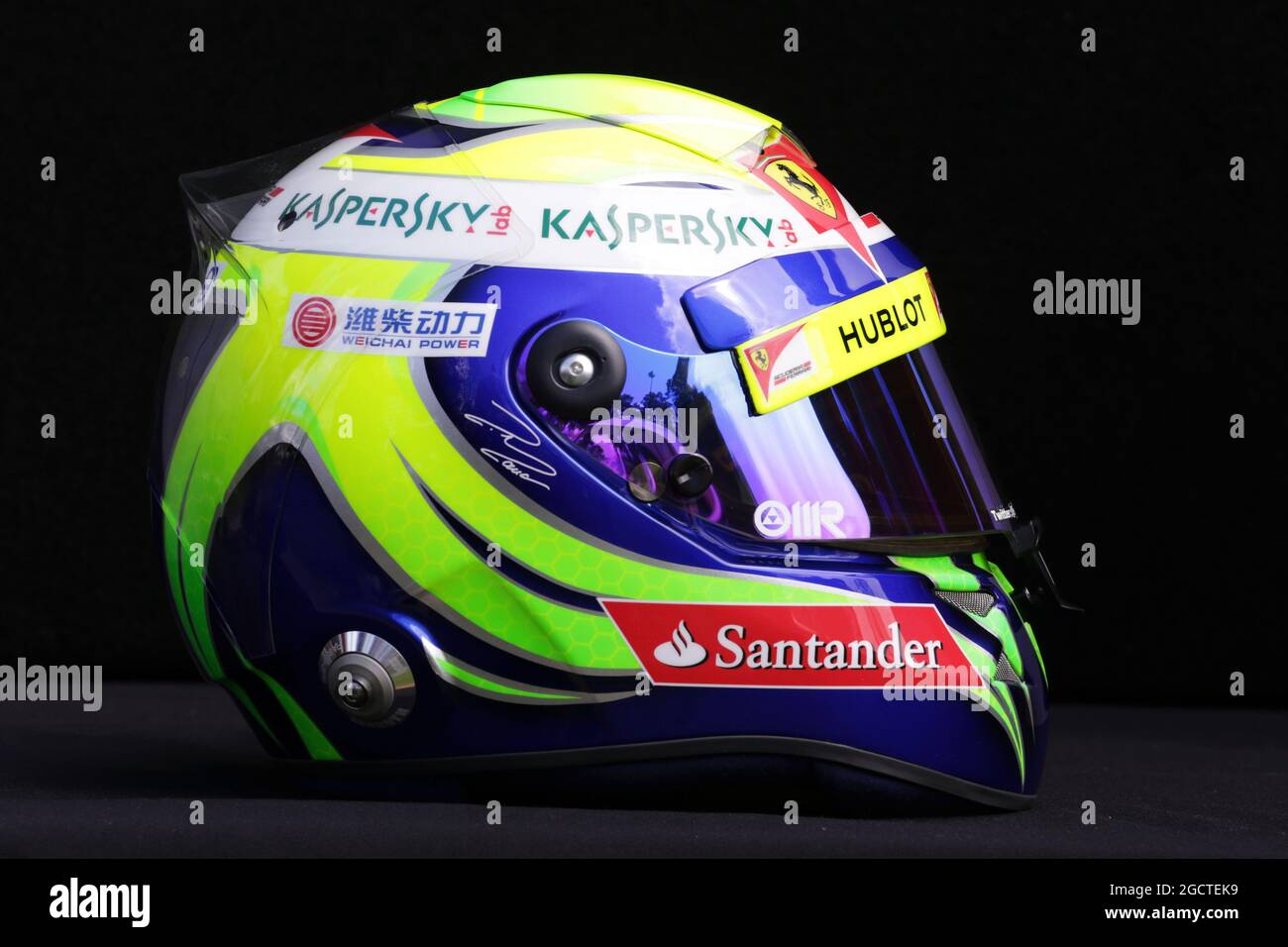 Il casco di Felipe massa (BRA) Ferrari. Gran Premio d'Australia, giovedì 14  marzo 2013. Albert Park, Melbourne, Australia Foto stock - Alamy