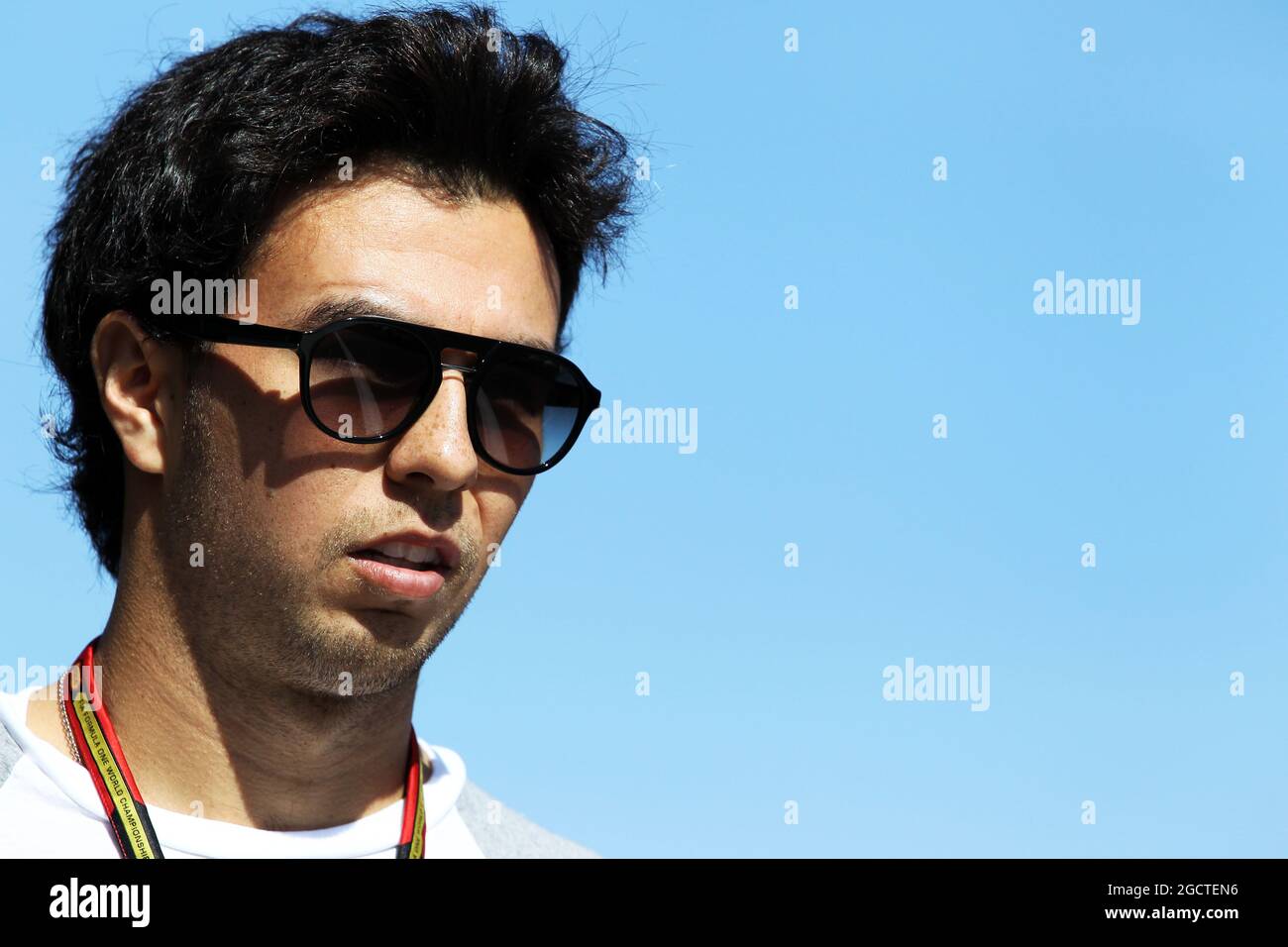 Sergio Perez (MEX) Sahara Force India F1. Gran Premio d'Australia, mercoledì 12 marzo 2014. Albert Park, Melbourne, Australia. Foto Stock