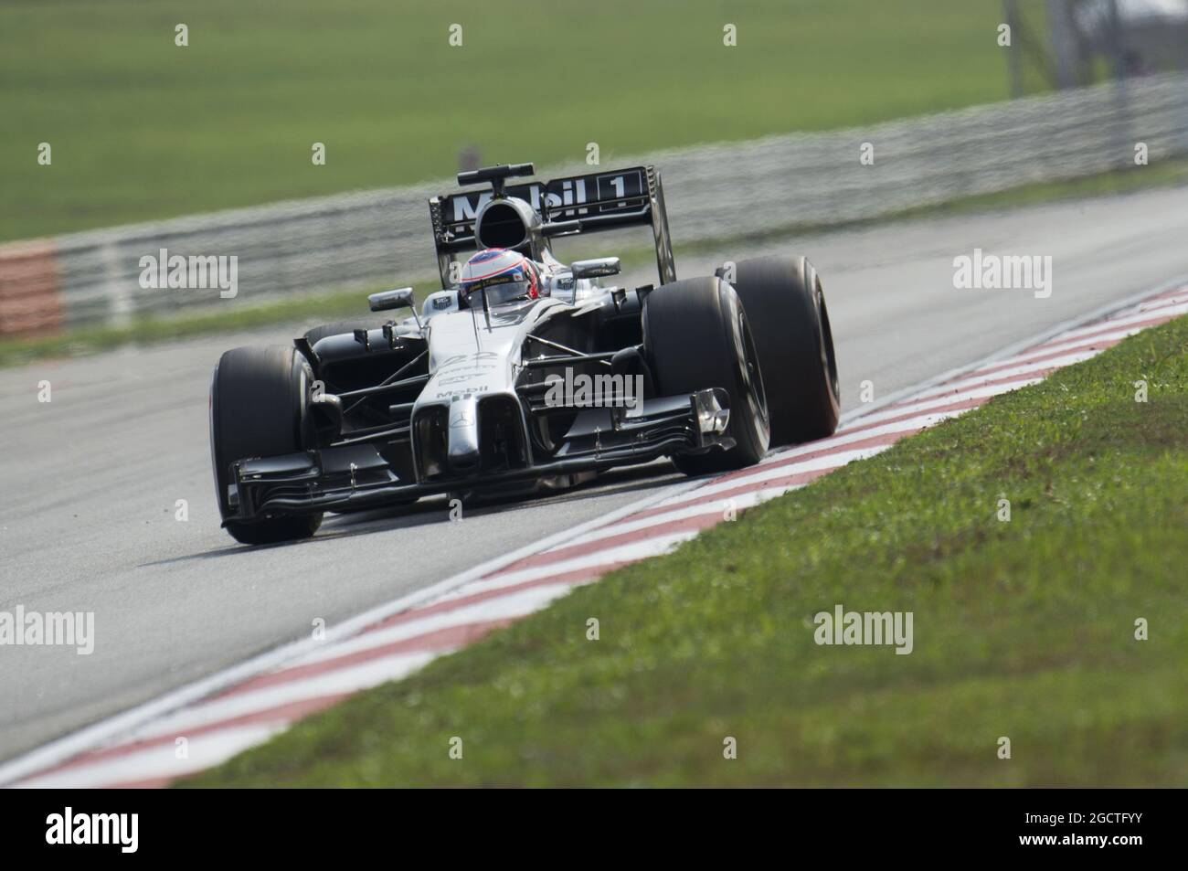 Jenson Button (GBR) McLaren MP4-29. Gran Premio della Malesia, domenica 30 marzo 2014. Sepang, Kuala Lumpur, Malesia. Foto Stock