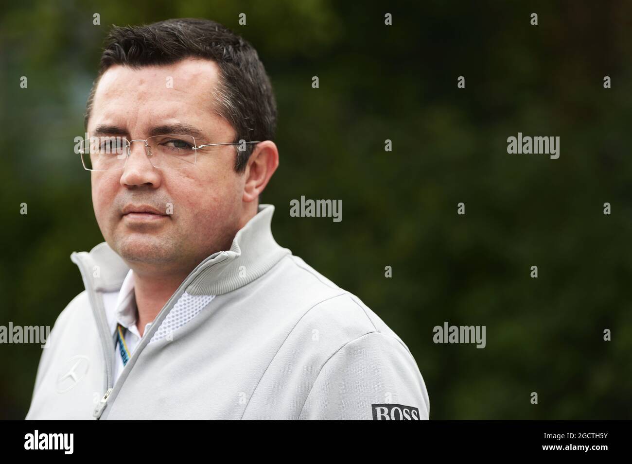 Eric Boullier (fra) McLaren Racing Director. Gran Premio di Cina, domenica 20 aprile 2014. Shanghai, Cina. Foto Stock