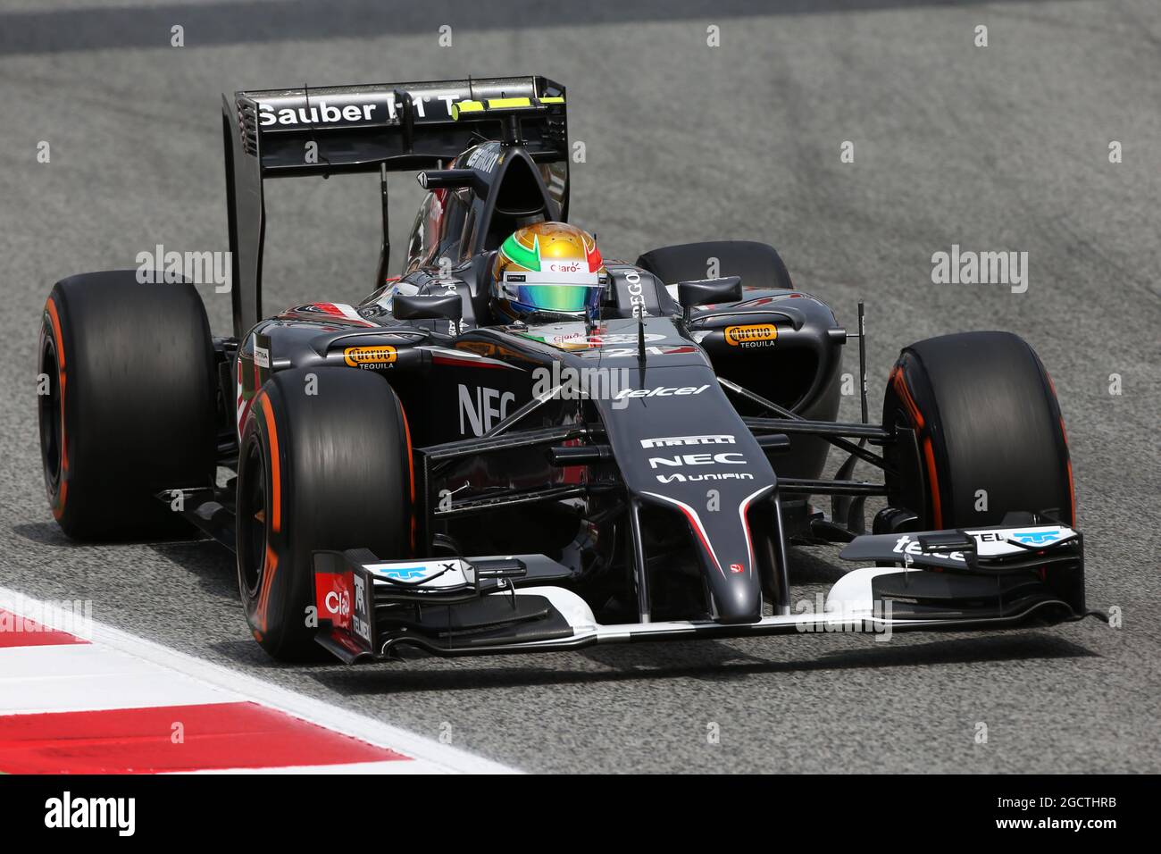 Esteban Gutierrez (MEX) Sauber C33. Gran Premio di Spagna, sabato 10 maggio 2014. Barcellona, Spagna. Foto Stock
