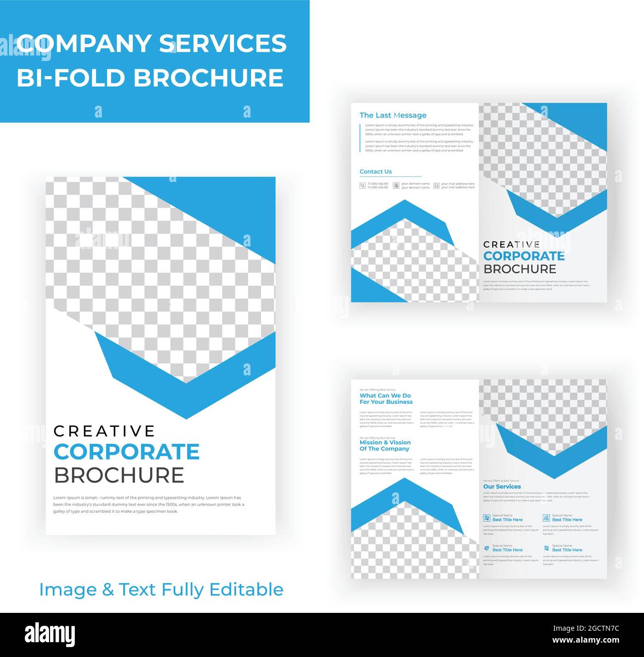 Profilo aziendale business brochure template design Premium Vector Illustrazione Vettoriale