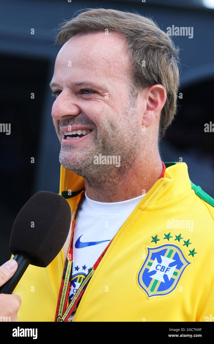 Rubens Barrichello (BRA). Gran Premio di Gran Bretagna, venerdì 4 luglio 2014. Silverstone, Inghilterra. Foto Stock