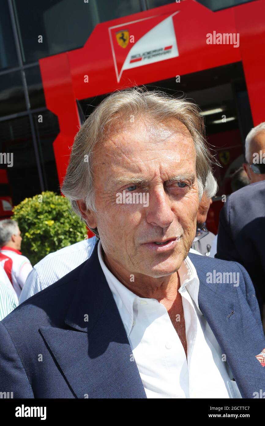Luca di Montezemolo (ITA) Presidente Ferrari. Gran Premio d'Italia, sabato 6 settembre 2014. Monza Italia. Foto Stock