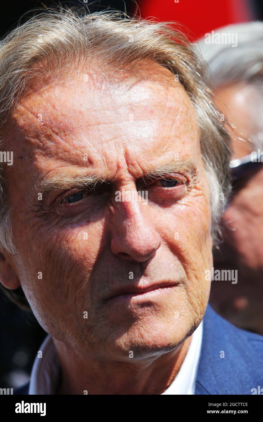 Luca di Montezemolo (ITA) Presidente Ferrari. Gran Premio d'Italia, sabato 6 settembre 2014. Monza Italia. Foto Stock