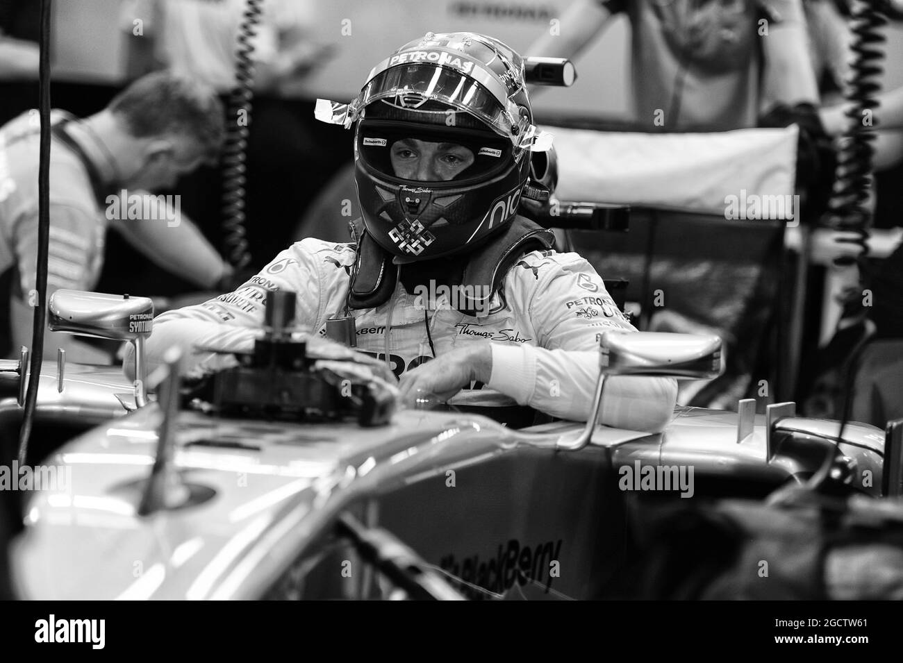 Nico Rosberg (GER) Mercedes AMG F1 W05. Gran Premio di Singapore, venerdì 19 settembre 2014. Circuito Marina Bay Street, Singapore. Foto Stock