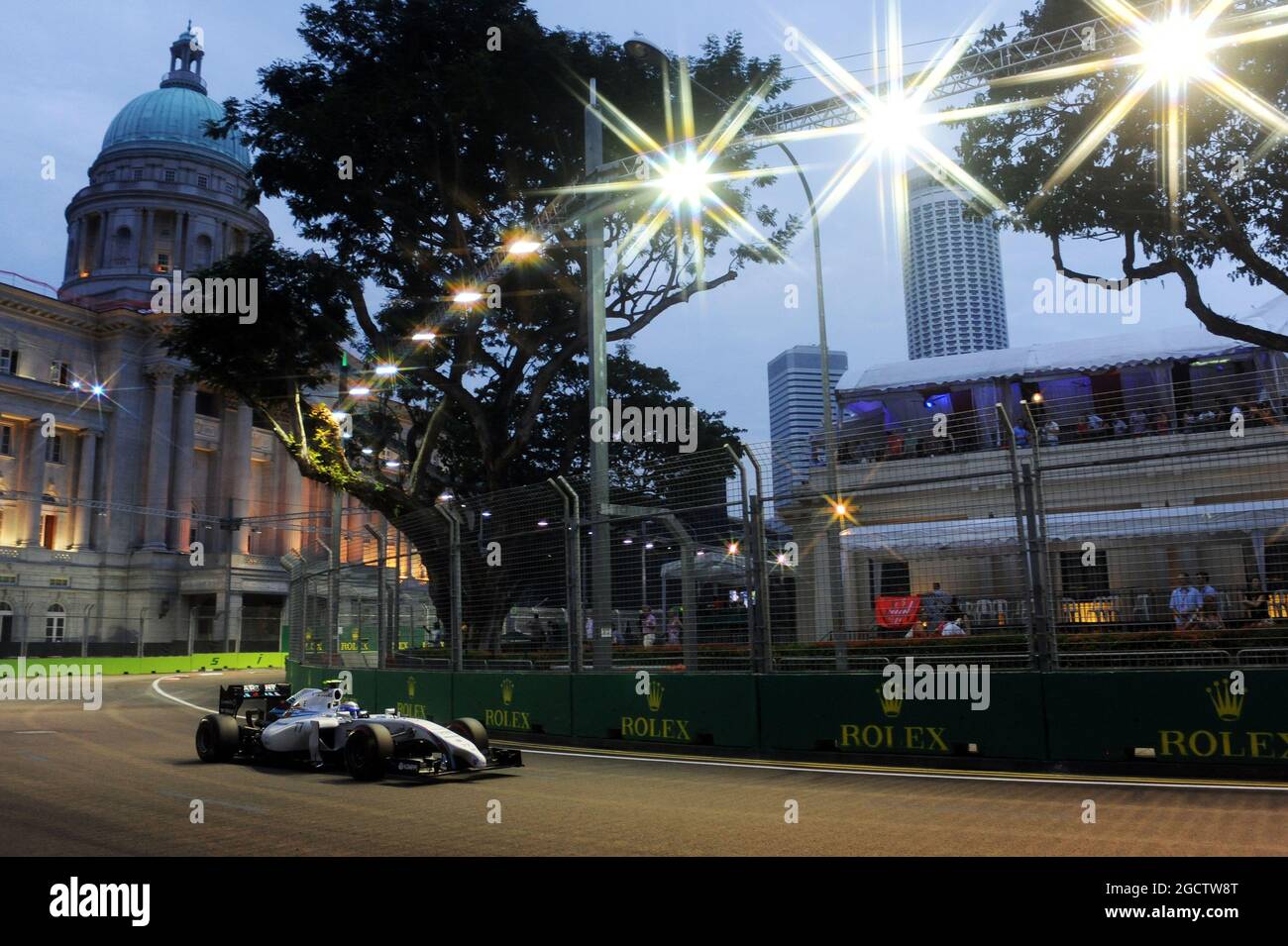 Valtteri Bottas (fin) Williams FW36. Gran Premio di Singapore, sabato 20 settembre 2014. Circuito Marina Bay Street, Singapore. Foto Stock