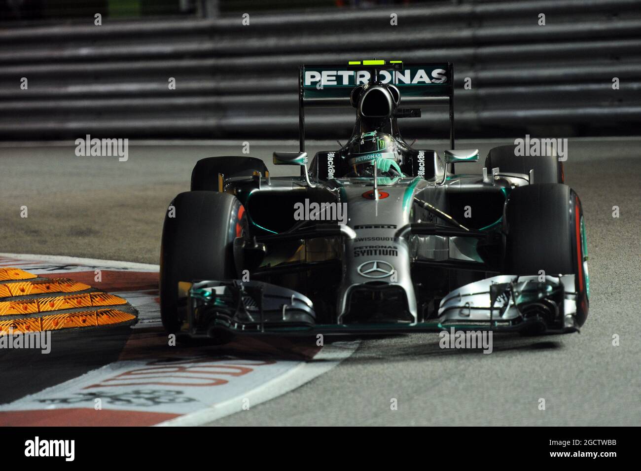 Nico Rosberg (GER) Mercedes AMG F1 W05. Gran Premio di Singapore, sabato 20 settembre 2014. Circuito Marina Bay Street, Singapore. Foto Stock