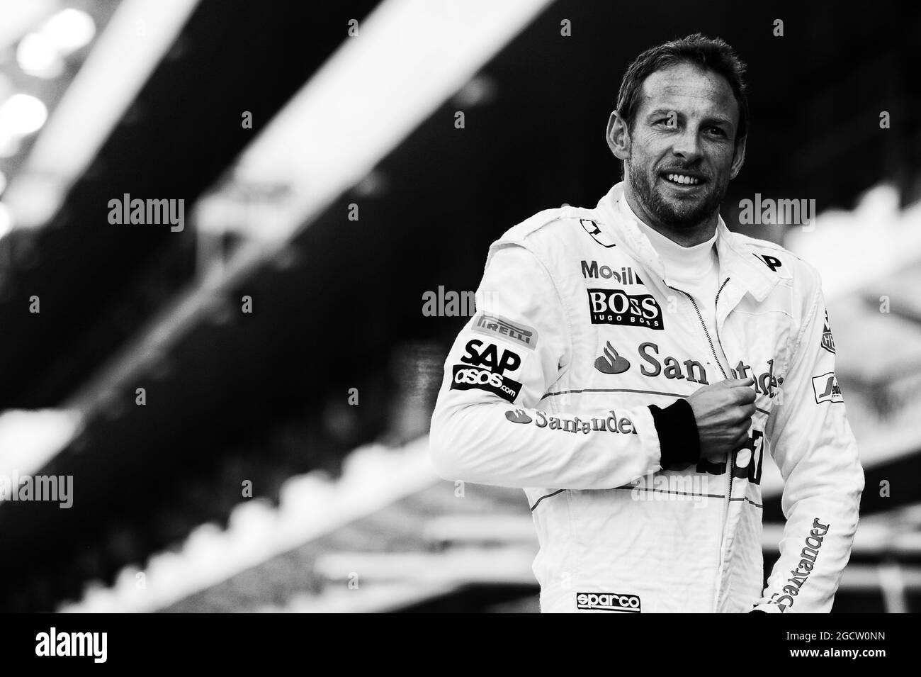 Jenson Button (GBR) McLaren. Gran Premio di Abu Dhabi, giovedì 20 novembre 2014. Yas Marina Circuit, Abu Dhabi, Emirati Arabi Uniti. Foto Stock