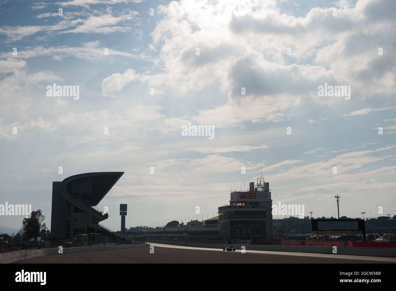 Azione in condizioni di scarsa illuminazione. Test di Formula uno, giorno 3, sabato 22 febbraio 2015. Barcellona, Spagna. Foto Stock