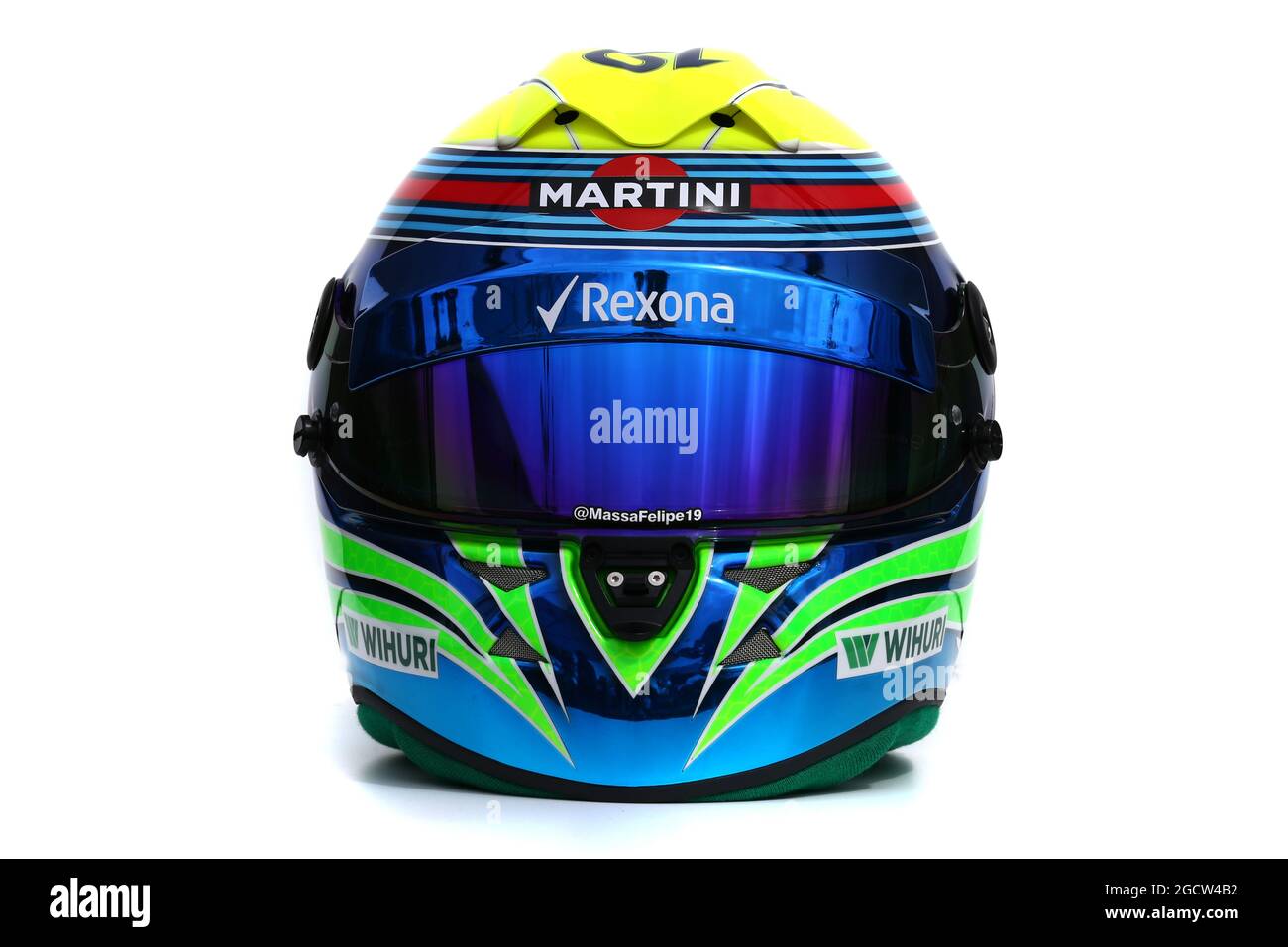 Il casco di Felipe massa (BRA) Williams. Gran Premio d'Australia, giovedì 12 marzo 2015. Albert Park, Melbourne, Australia. Foto Stock