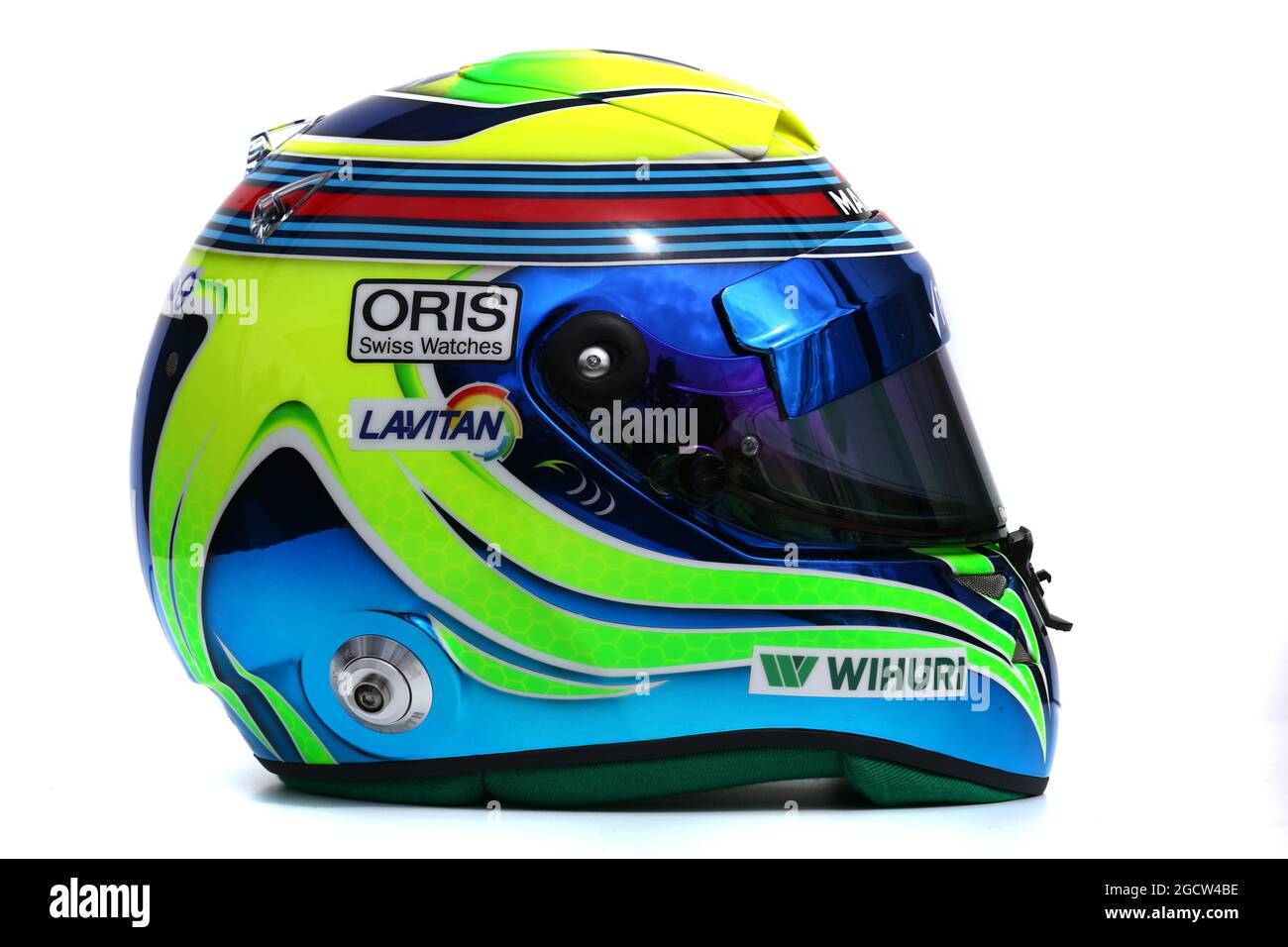 Il casco di Felipe massa (BRA) Williams. Gran Premio d'Australia, giovedì 12 marzo 2015. Albert Park, Melbourne, Australia. Foto Stock