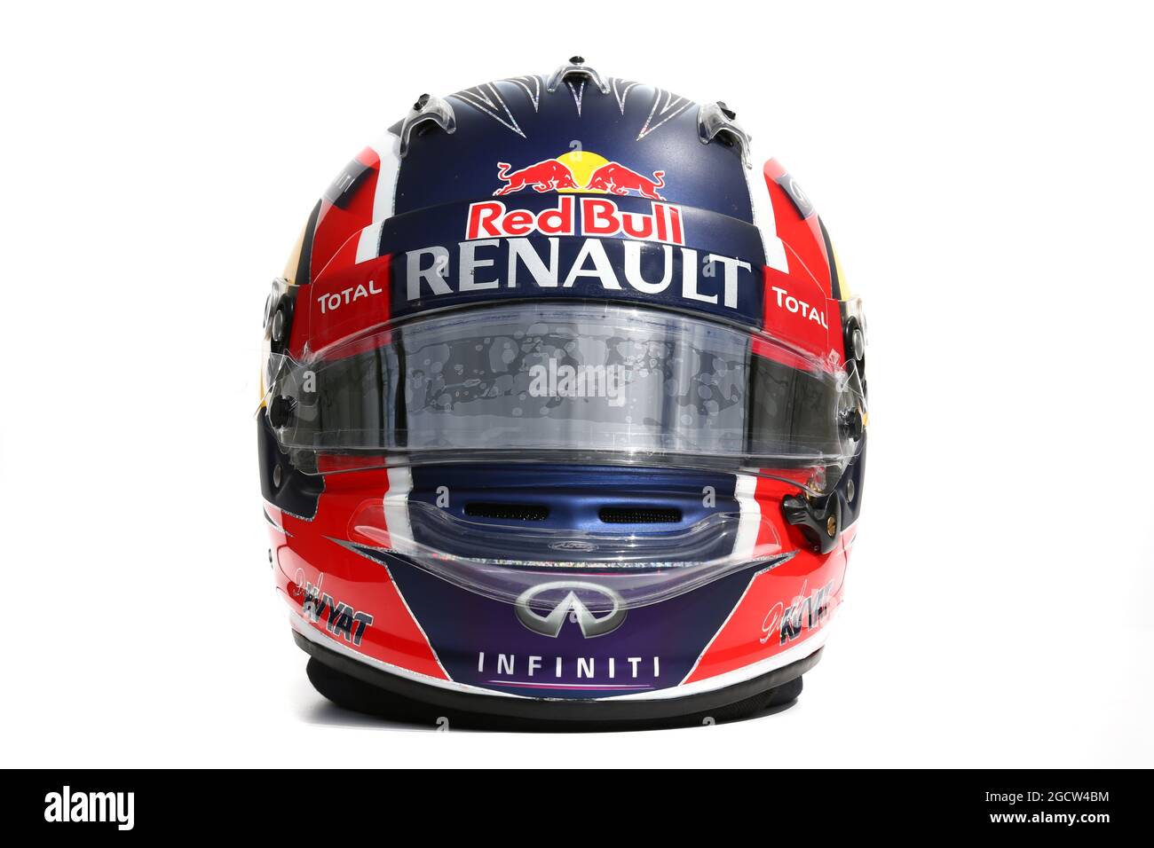Il casco di Daniil Kvyat (RUS) Red Bull Racing. Gran Premio d'Australia, giovedì 12 marzo 2015. Albert Park, Melbourne, Australia. Foto Stock