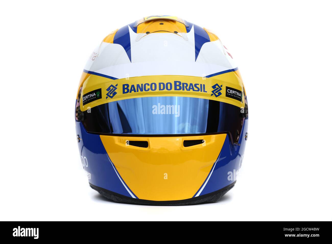 Il casco di Marcus Ericsson (SWE) Sauber F1 Team. Gran Premio d'Australia, giovedì 12 marzo 2015. Albert Park, Melbourne, Australia. Foto Stock