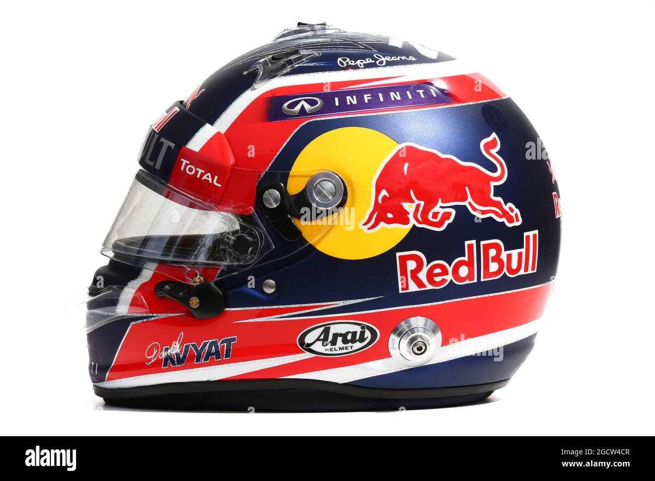 Il casco di Daniil Kvyat (RUS) Red Bull Racing. Gran Premio d'Australia, giovedì 12 marzo 2015. Albert Park, Melbourne, Australia. Foto Stock
