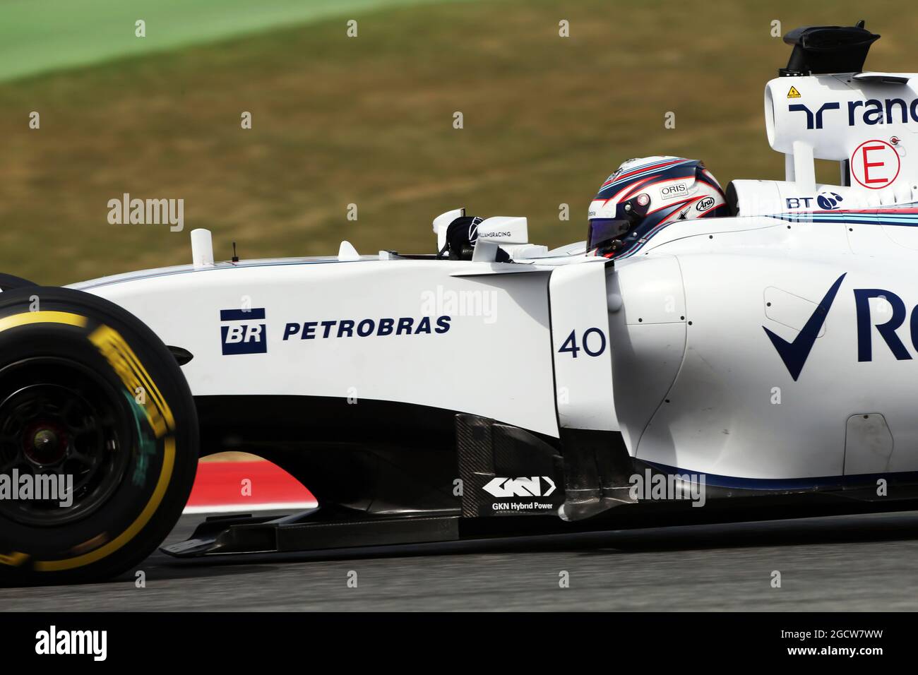 Driver di sviluppo Alex Lynn (GBR) Williams FW37. Test di Formula uno, mercoledì 13 maggio 2015. Barcellona, Spagna. Foto Stock