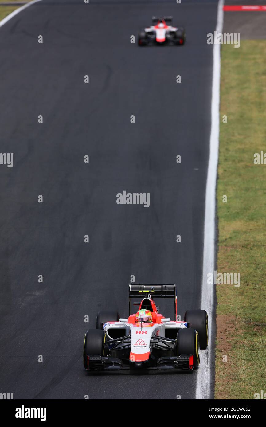 Roberto Merhi (ESP) Manor Marussia F1 Team. Gran Premio di Ungheria, domenica 26 luglio 2015. Budapest, Ungheria. Foto Stock