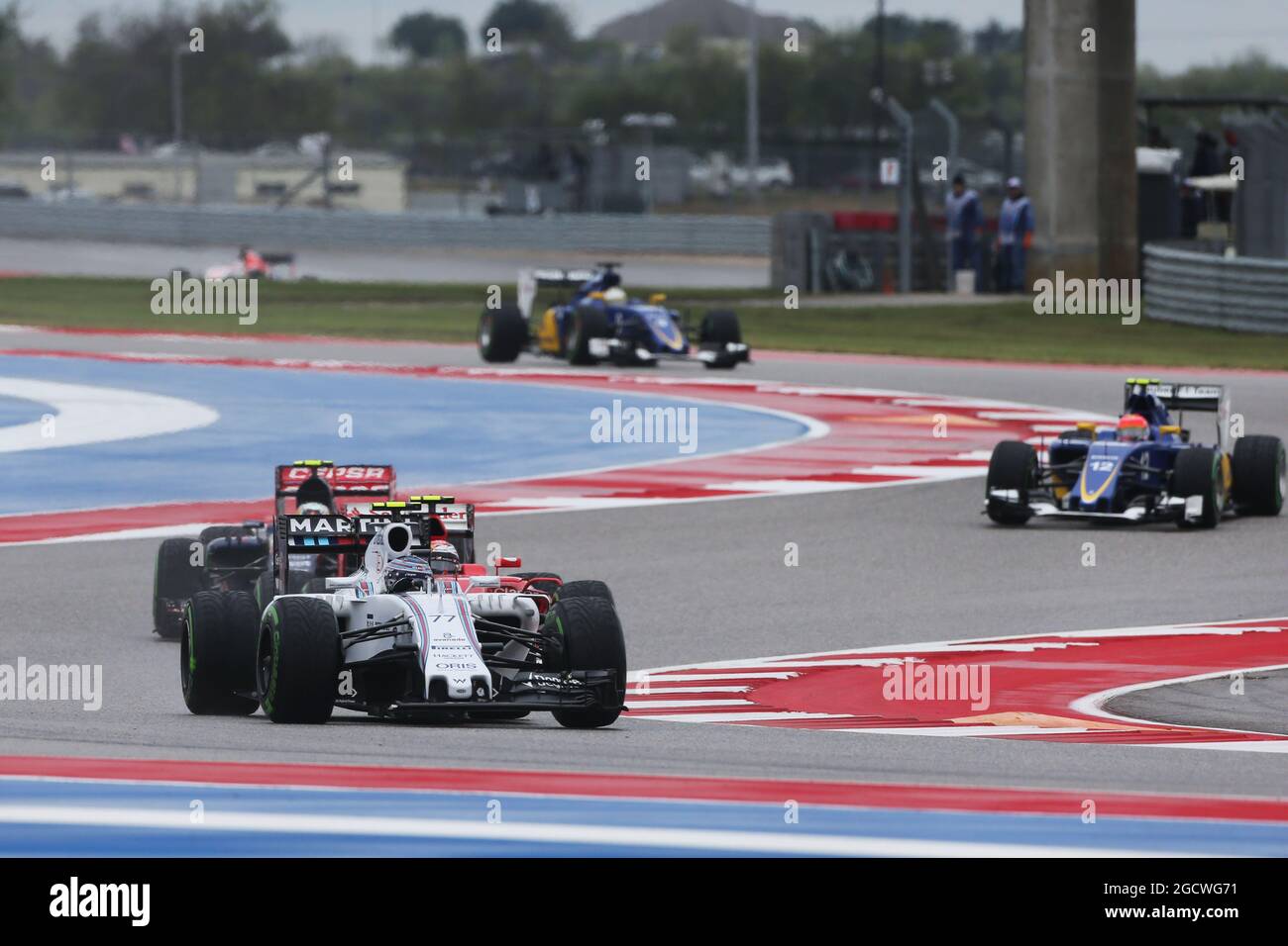 Valtteri Bottas (fin) Williams FW37. Gran Premio degli Stati Uniti, domenica 25 novembre 2015. Circuito delle Americhe, Austin, Texas, USA. Foto Stock