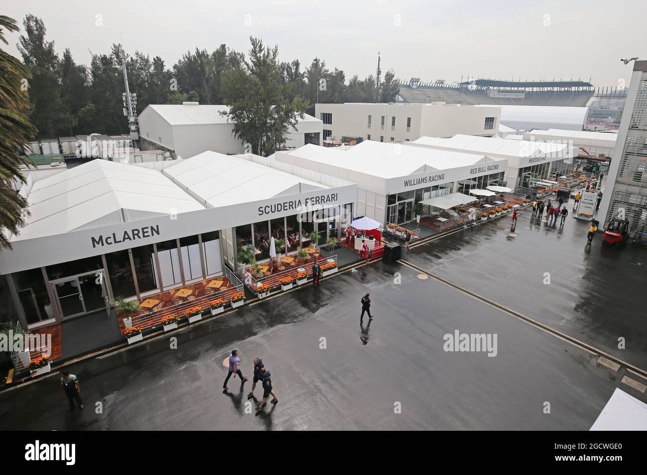 Il lucchetto. Gran Premio del Messico, mercoledì 28 ottobre 2015. Città del Messico, Messico. Foto Stock