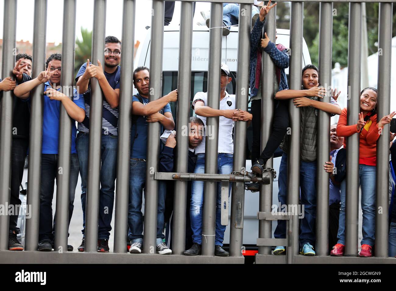 Ventilatori. Gran Premio del Messico, venerdì 30 ottobre 2015. Città del Messico, Messico. Foto Stock