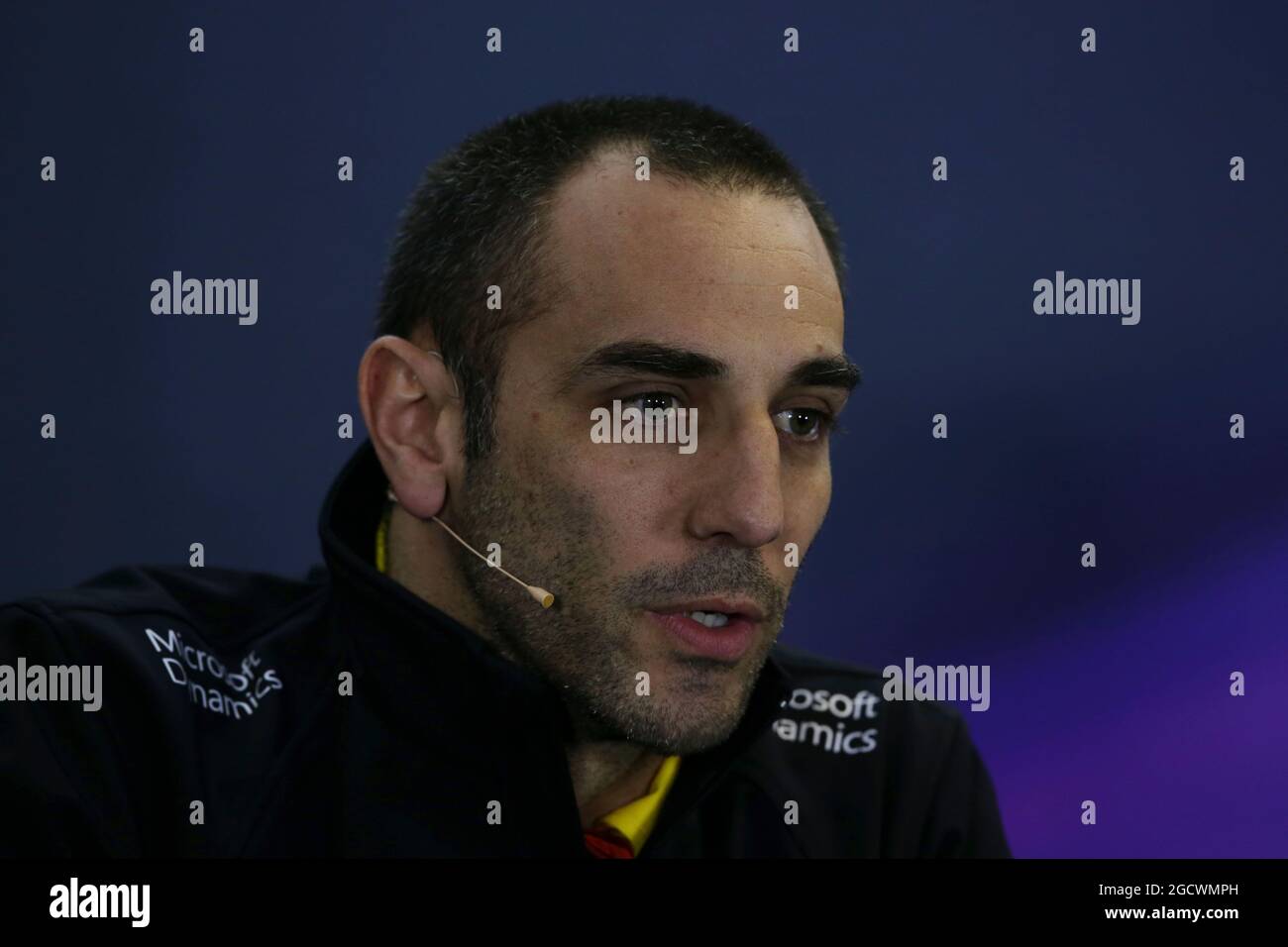 Cyril Abiteboul (fra) Direttore Generale Renault Sport F1 alla Conferenza Stampa della FIA. Gran Premio d'Australia, venerdì 18 marzo 2016. Albert Park, Melbourne, Australia. Foto Stock