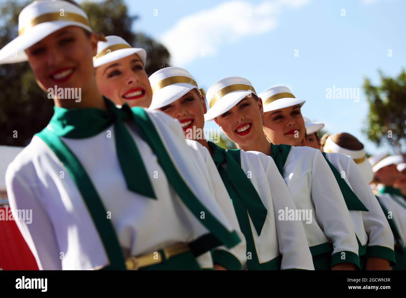 Rolex ragazze. Gran Premio d'Australia, domenica 20 marzo 2016. Albert Park, Melbourne, Australia. Foto Stock