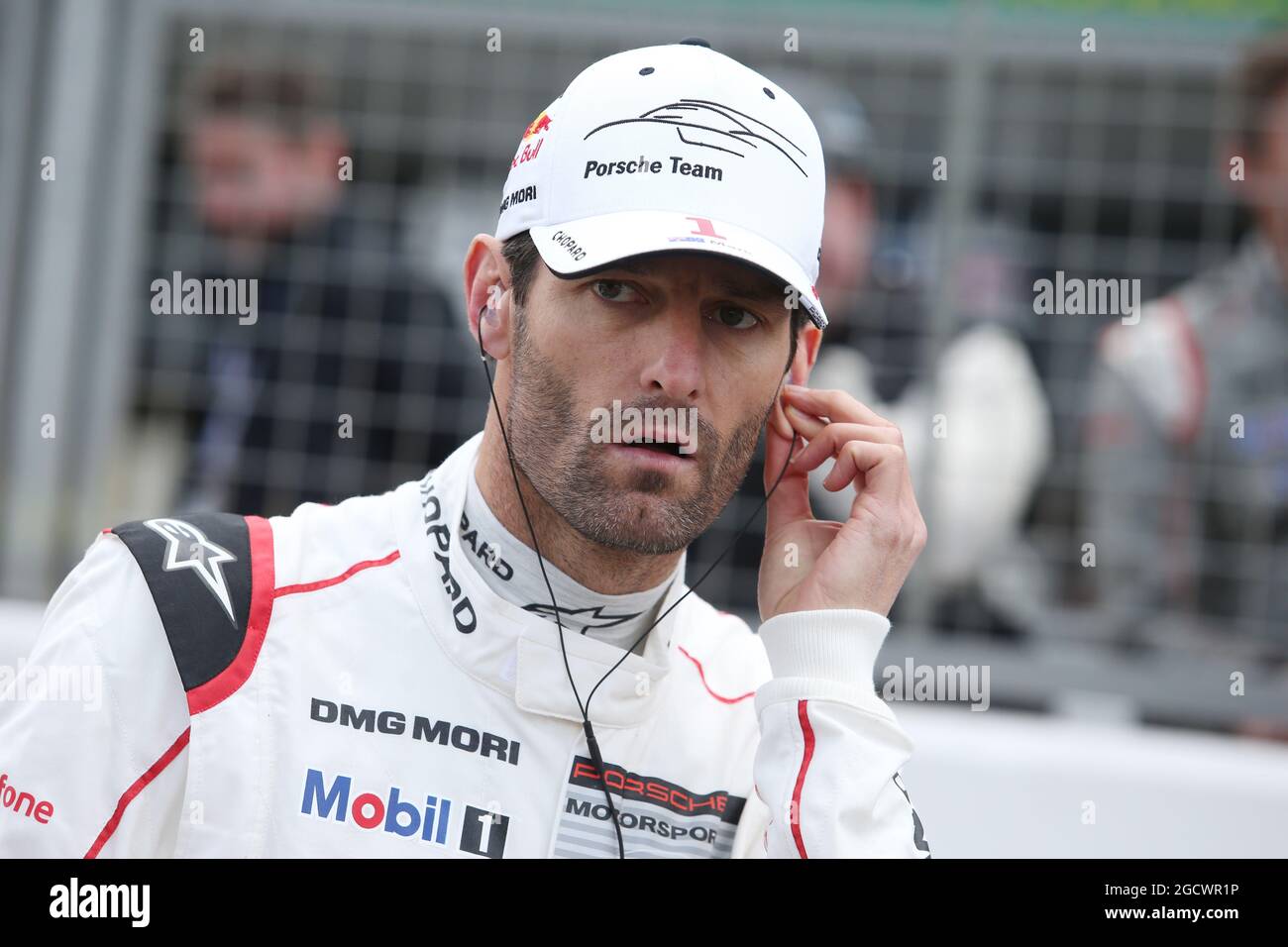 Mark Webber (AUS) Porsche Team WEC driver. Campionato Mondiale FIA Endurance, gara 1, Sunsay 17 aprile 2016. Silverstone, Inghilterra. Foto Stock