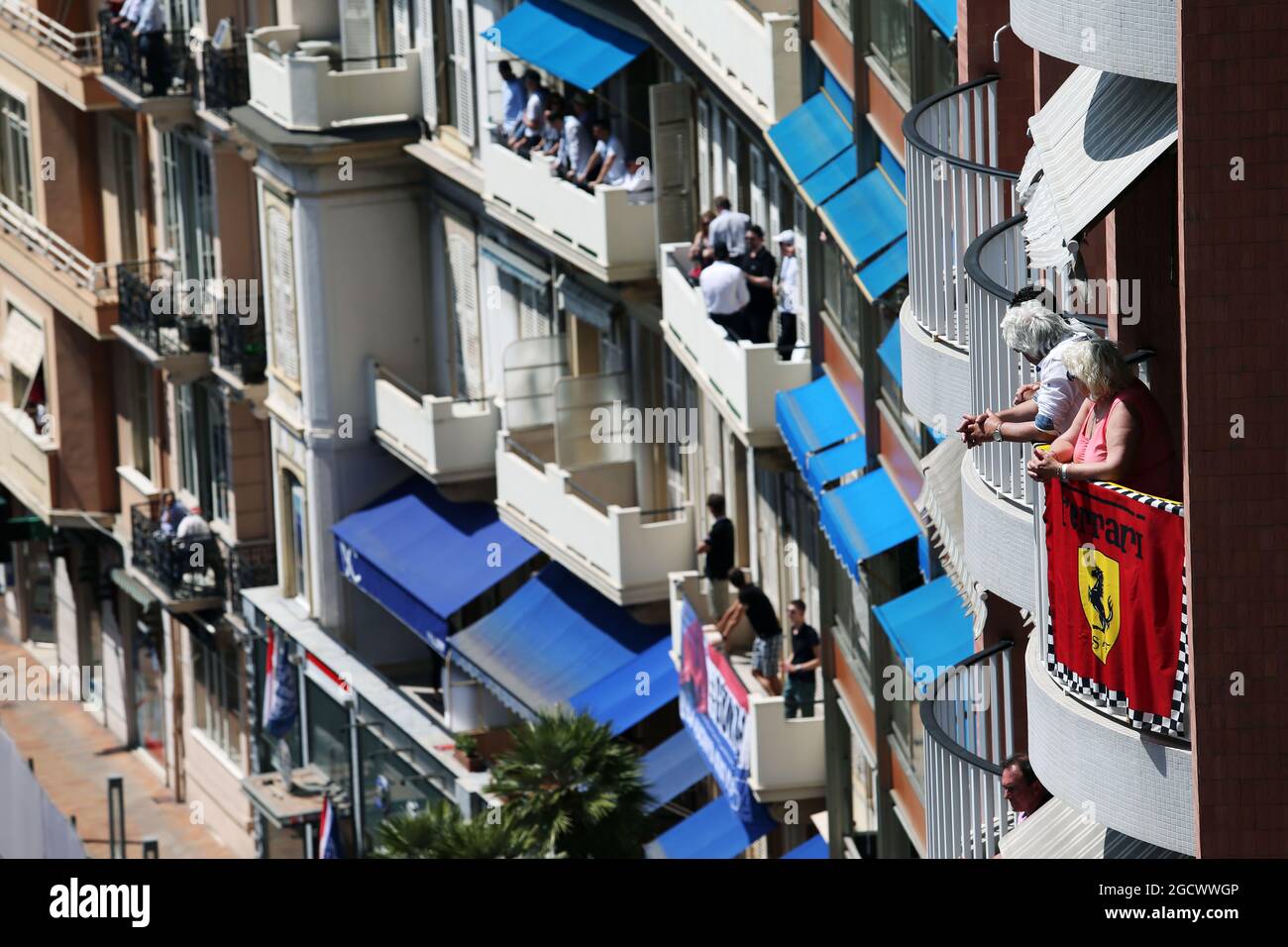 Monaco panoramica. Gran Premio di Monaco, sabato 28 maggio 2016. Monte Carlo, Monaco. Foto Stock