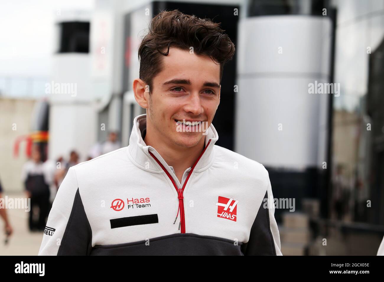 Charles Leclerc (MON) pilota di prova del Team Haas F1. Gran Premio di Gran Bretagna, giovedì 7 luglio 2016. Silverstone, Inghilterra. Foto Stock