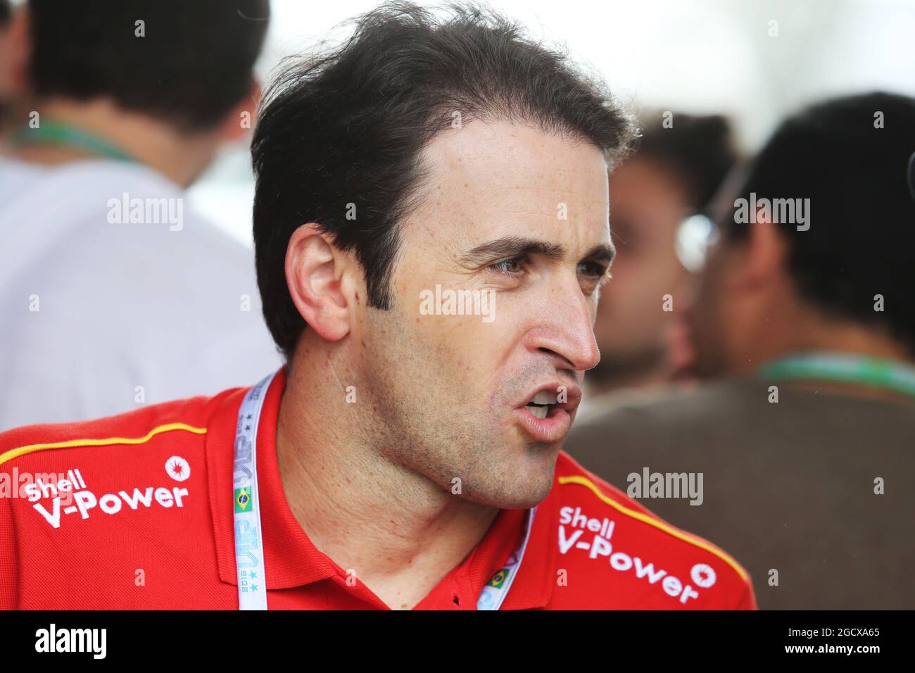 Ricardo Zonta (BRA) Racing driver. Gran Premio del Brasile, sabato 12 novembre 2016. San Paolo, Brasile. Foto Stock