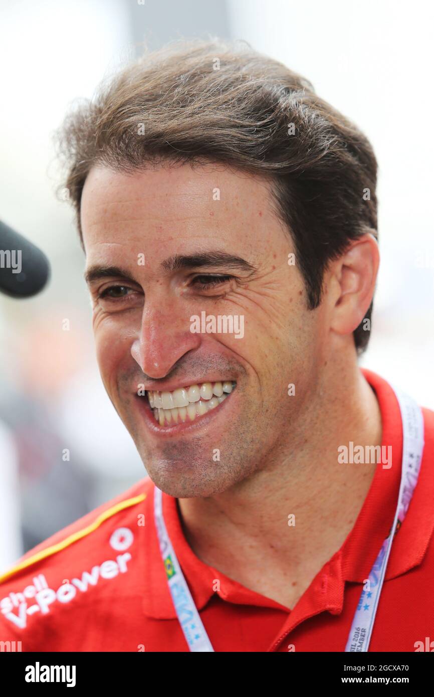 Ricardo Zonta (BRA) Racing driver. Gran Premio del Brasile, sabato 12 novembre 2016. San Paolo, Brasile. Foto Stock