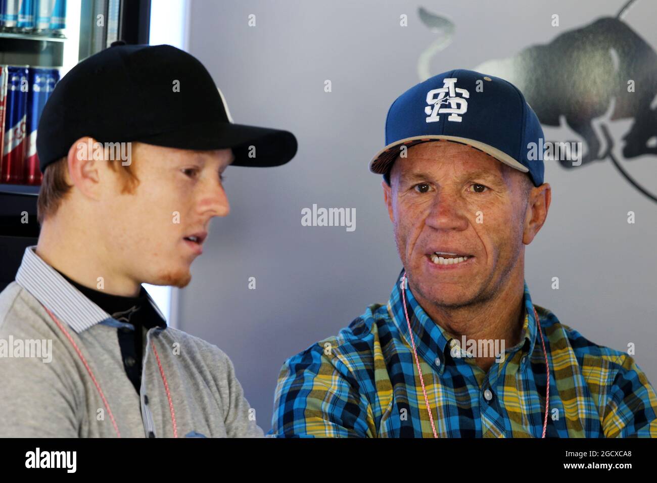 Randy Mamola (Stati Uniti). Test di Formula uno, giorno 3, mercoledì 1 marzo 2017. Barcellona, Spagna. Foto Stock