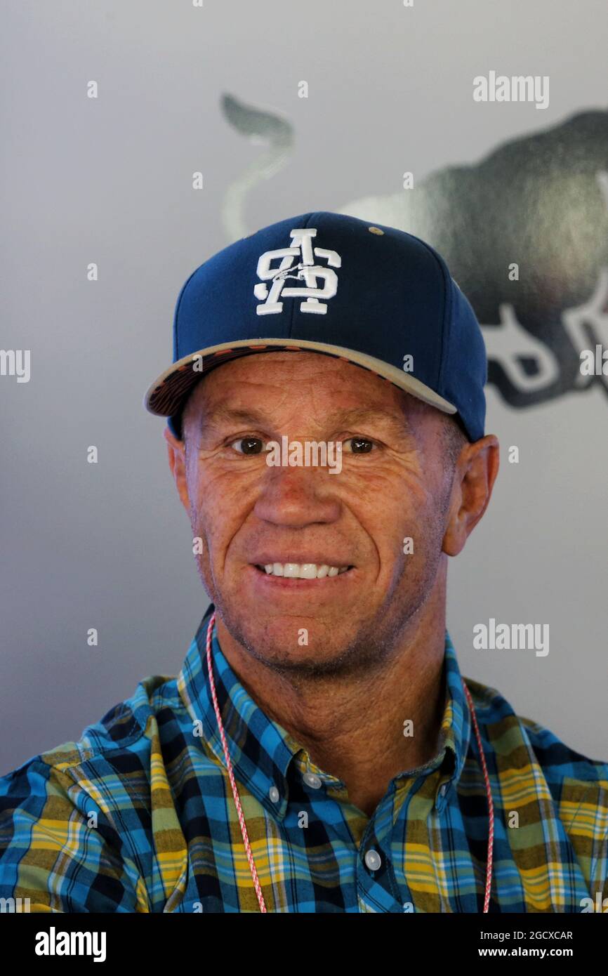 Randy Mamola (Stati Uniti). Test di Formula uno, giorno 3, mercoledì 1 marzo 2017. Barcellona, Spagna. Foto Stock