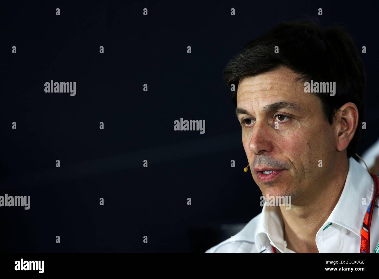 Toto Wolff (GER), azionista e Direttore Esecutivo di Mercedes AMG F1 alla Conferenza stampa della FIA. Gran Premio d'Australia, venerdì 24 marzo 2017. Albert Park, Melbourne, Australia. Foto Stock
